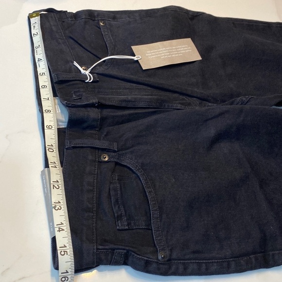 Everlane The Slim Fit Jean NWT 31x30 Black Low Stretch Denim Casual Grunge Goth - Picture 12 of 15